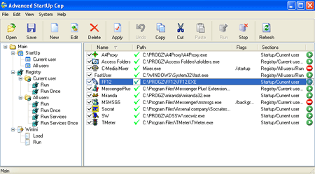 Advanced StartUp Cop Screenshot